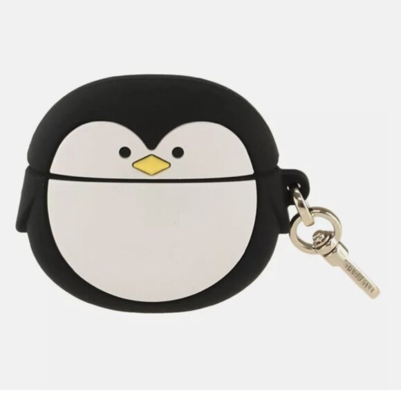 Kate Spade New York Morty Penguin Silicon AirPods 3 Generation Case New - Picture 3 of 6